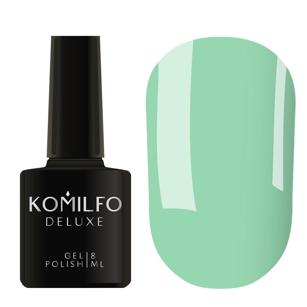 Gel Polish Komilfo Deluxe Series D148 (saturated aquamarine, enamel), 8 ml.