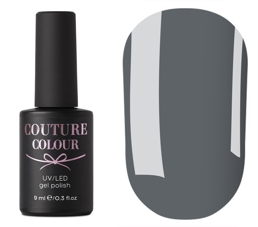 Гель-лак Couture Colour №178 (дымчатый серый, эмаль), 9 мл