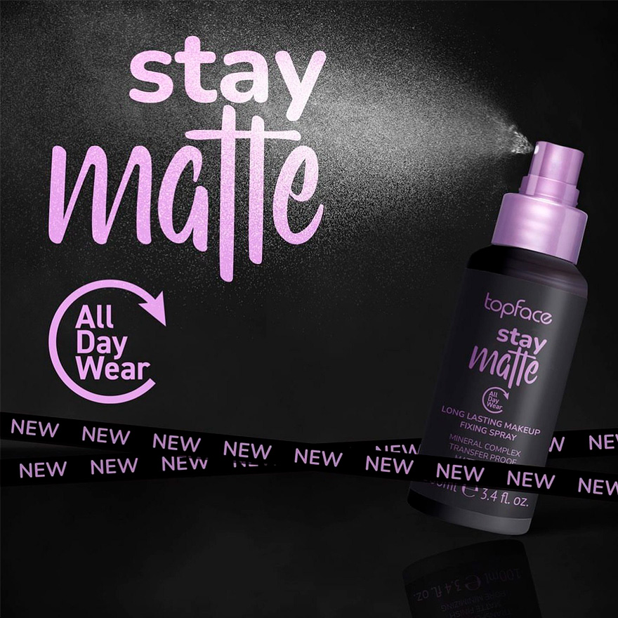 TopFace Спрей-фиксатор "Stay Matte", 100 мл