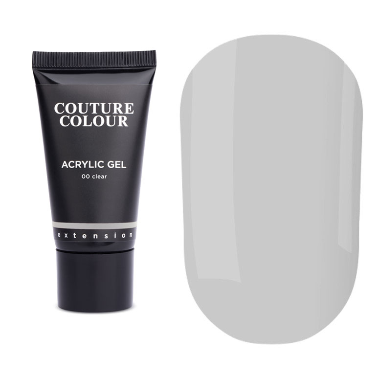 COUTURE Color Acrylic Gel - Clear, 30 ml