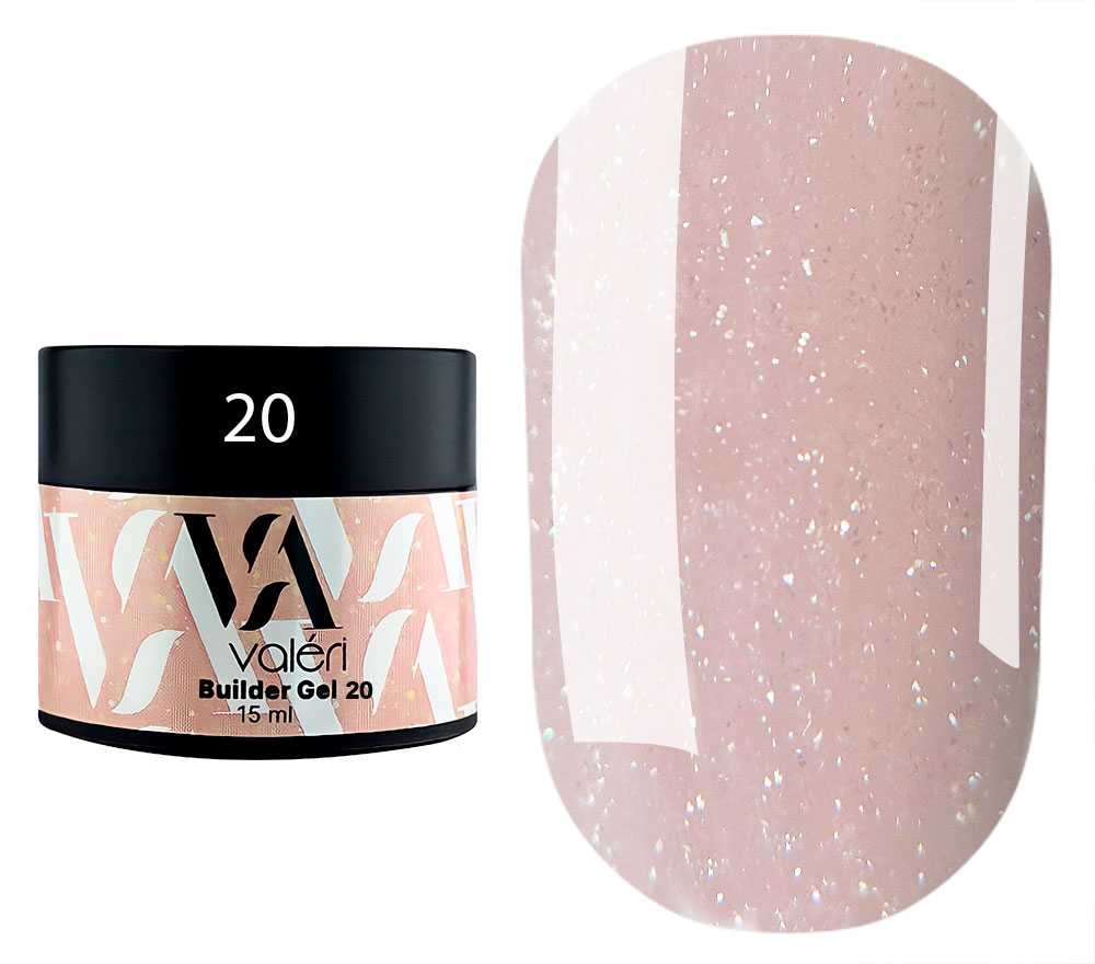 Valeri Nail Gel Builder Gel 01 Nude, 15 ml
