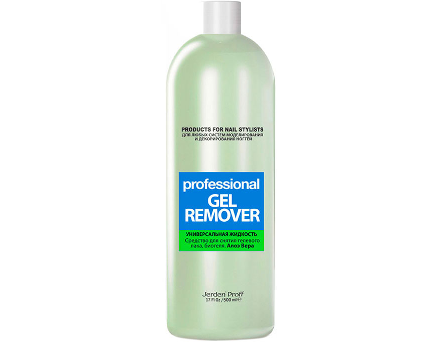 Jerden Proff Gel Remover emulsion for removing gel polish and biogel, Blackberry, 500 ml