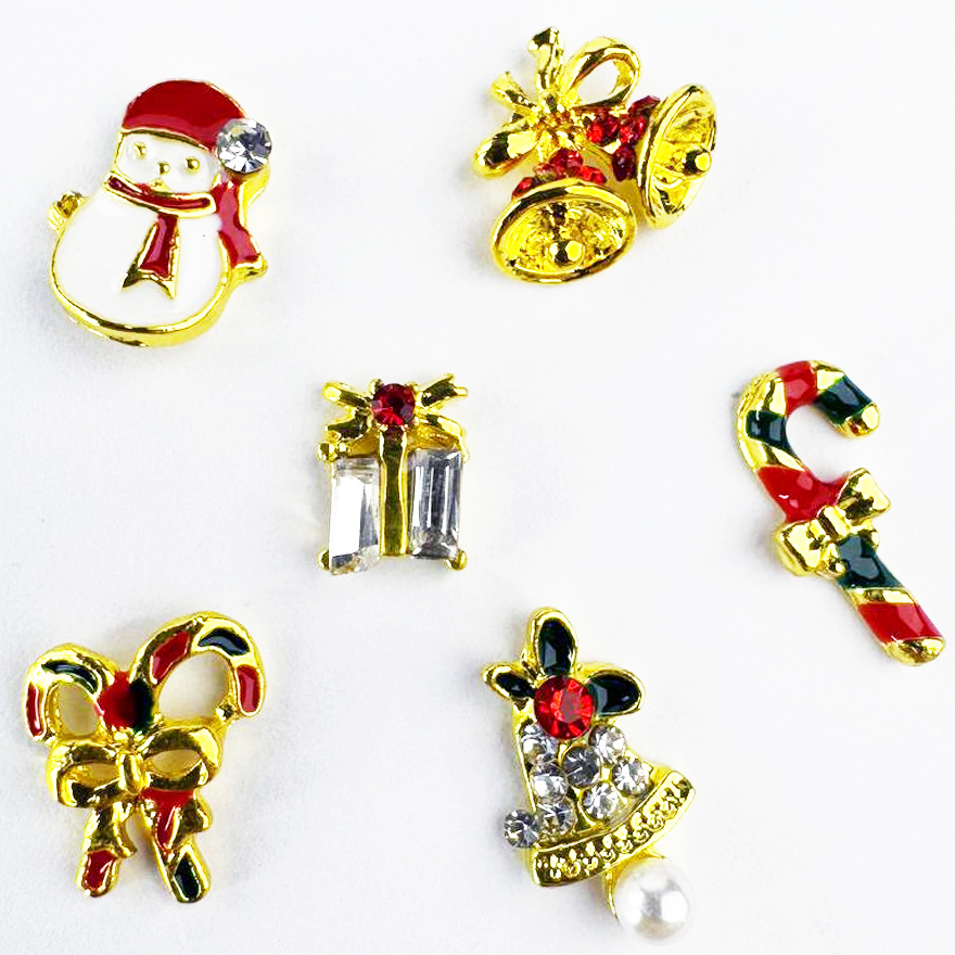 Декор для ногтей Christmas accessories, Mixed, 6 шт в уп