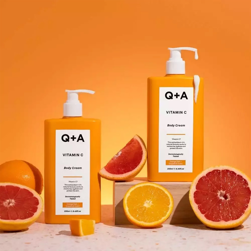 Q+A Body cream with vitamin C Vitamin C Body Cream, 250 ml