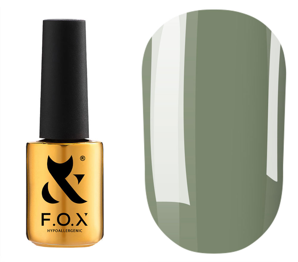 FOX Spectrum gel varnish No. 108 (gray-olive, enamel), 7 ml FOX Spectrum gel varnish No. 108 (gray-olive, enamel), 7 ml