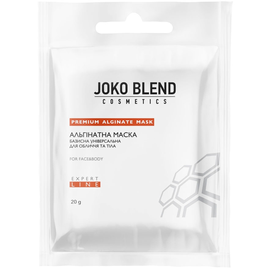 JOKO BLEND Альгінатна маска базисна універсальна для обличчя і тіла, 20 г JOKO BLEND Альгінатна маска базисна універсальна для обличчя і тіла, 20 г