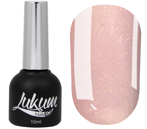 Гель-лак Lukum № 138 (пудровый розовый с золотым микроблеском), 10 мл