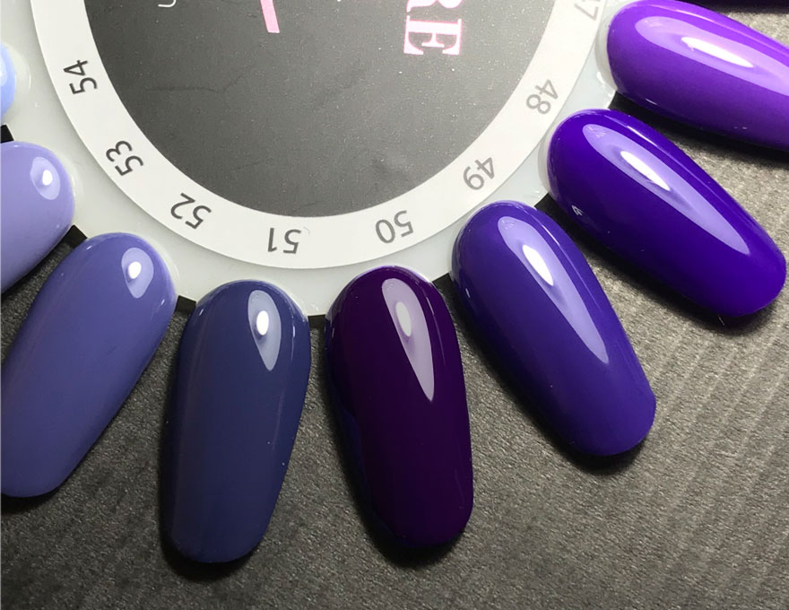 Гель-лак Couture Colour №050 (темно-фиолетовый, эмаль), 9 мл