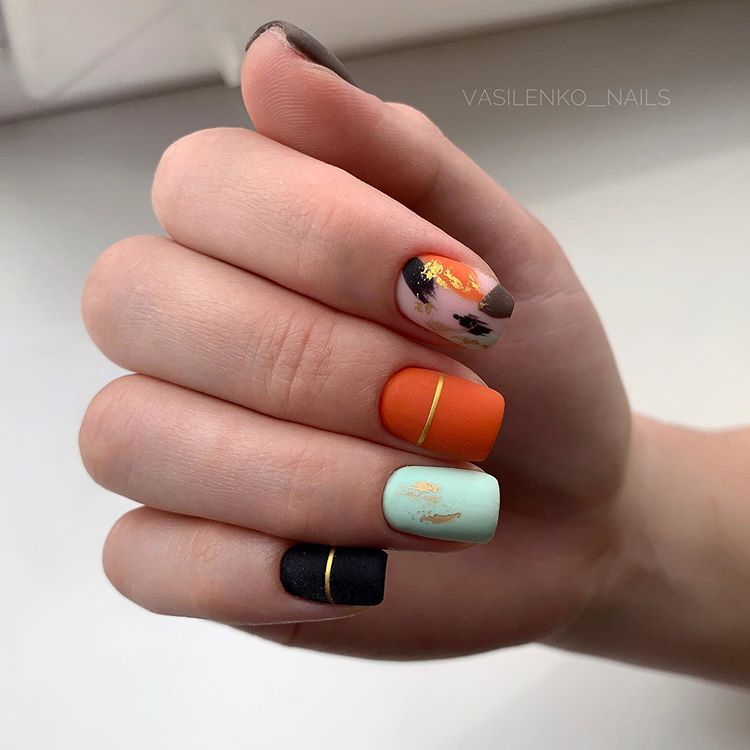 Kira Nails gel varnish No. 145 (orange-red, enamel), 6 ml