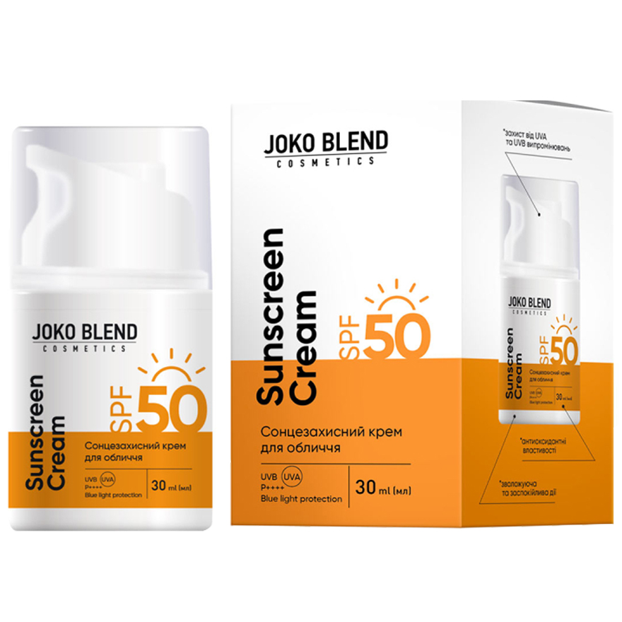 Joko Blend Sunscreen face cream SPF 50, 30 ml