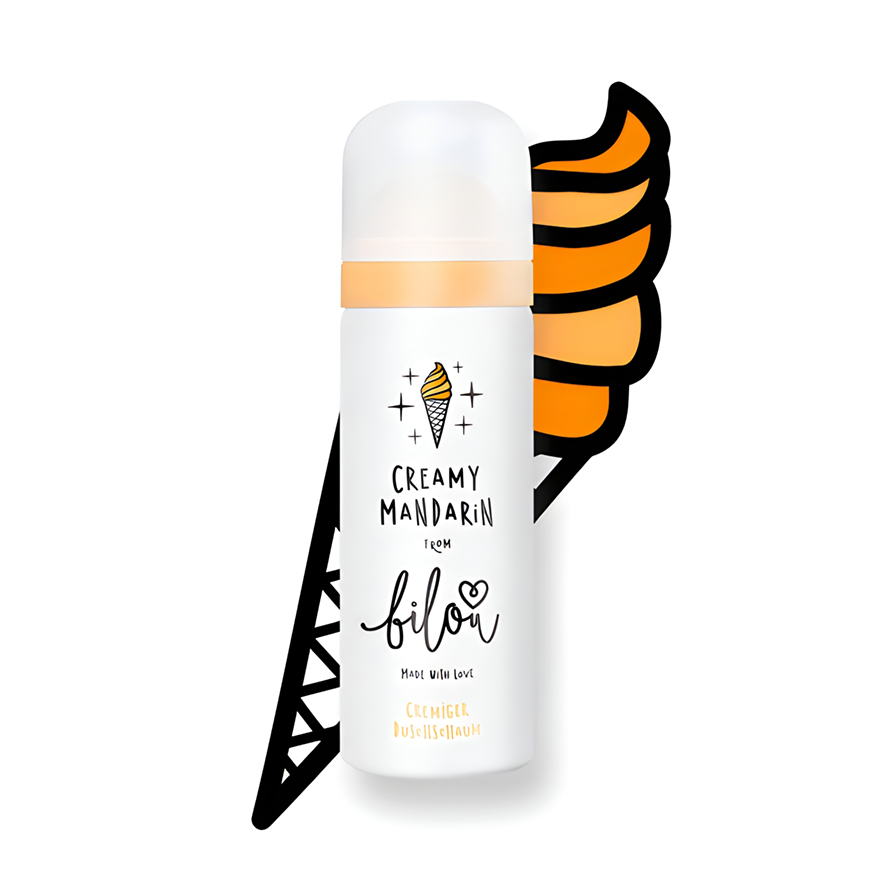 Bilou Mini shower foam Creamy Mandarin, 50 ml