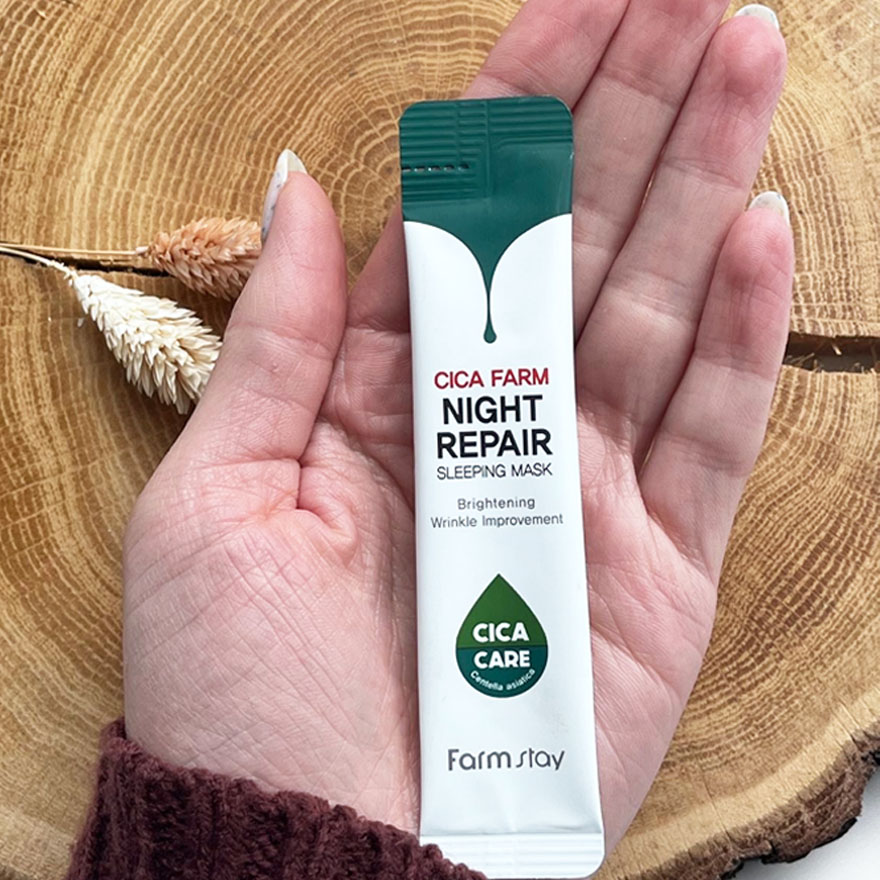 FARMSTAY Cica Farm Night Repair Sleeping Mask - centella asiatica, 4 ml