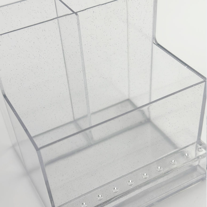 Stand for nail files and brushes on 3 sections (transparent) Stand for nail files and brushes on 3 sections (transparent)