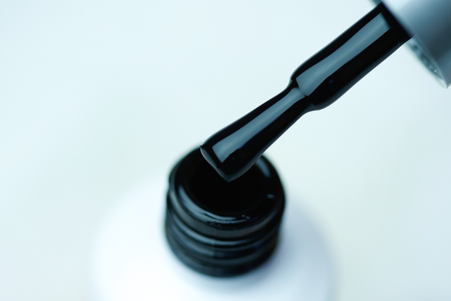 Gel varnish Atica Deep Black GPM02 (black, enamel), 7.5 ml