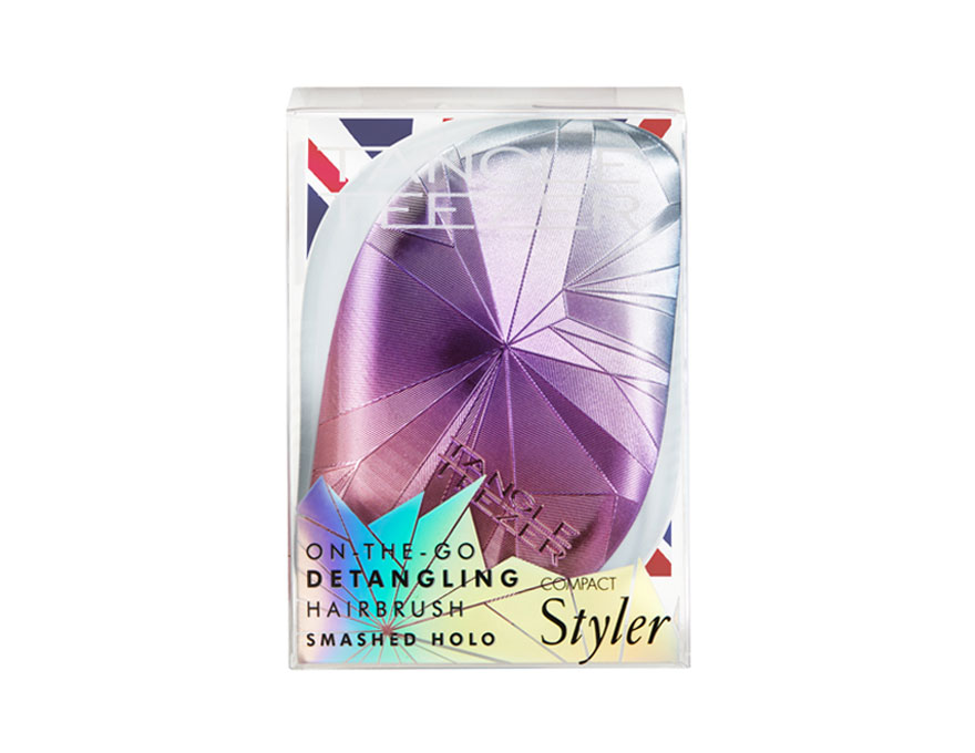Tangle Teezer Расческа для волос Compact Styler Smashed Holo Blue Tangle Teezer Расческа для волос Compact Styler Smashed Holo Blue