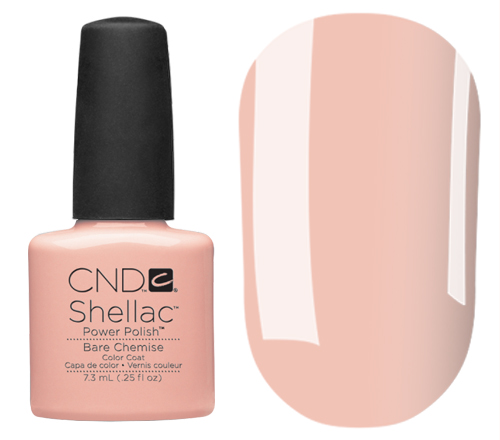 CND Гель-лак для нігтів Shellac Bare Chemise (пастельний бежево-рожевий, емаль), 7,3 мл