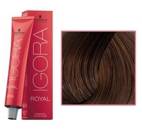 Профессиональная краска для волос IGORA Royal 5-57 светло-коричневый золотистый медный, 60 мл