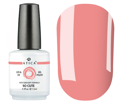 Atica So Cute GPM138 gel-varnish (delicate coral pink, enamel), 7.5 ml