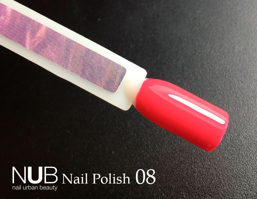 Nail polish NUB 008 Caribbean (pink-coral, enamel), 14 ml
