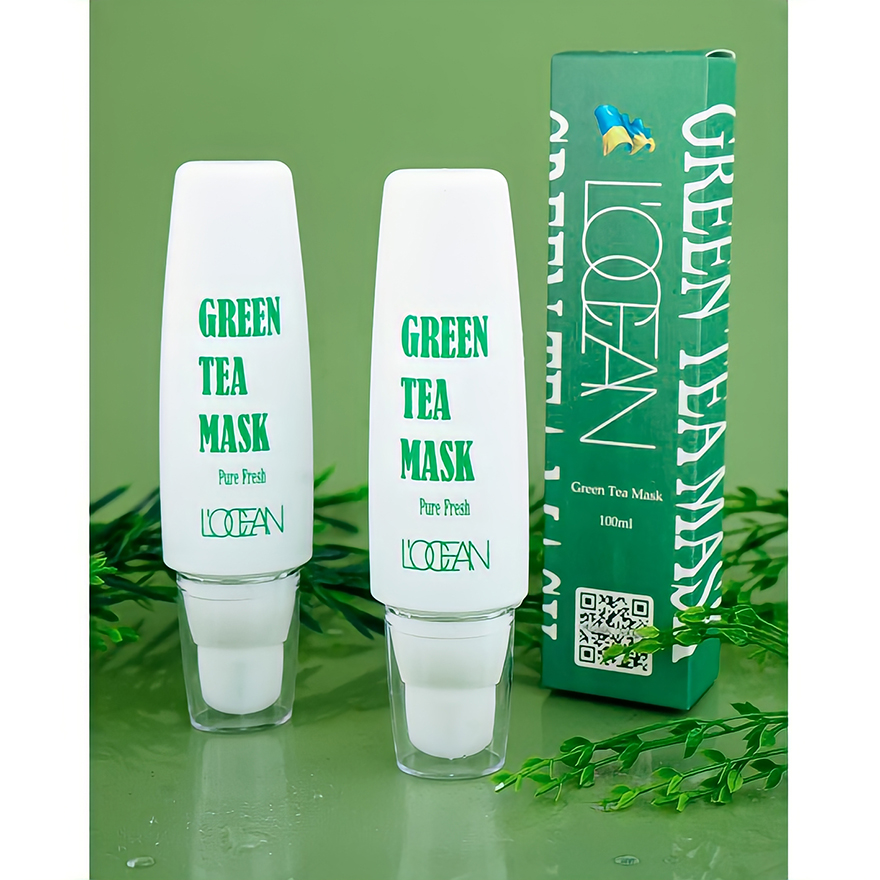 LOCEAN Face mask Green Tea, 100 ml