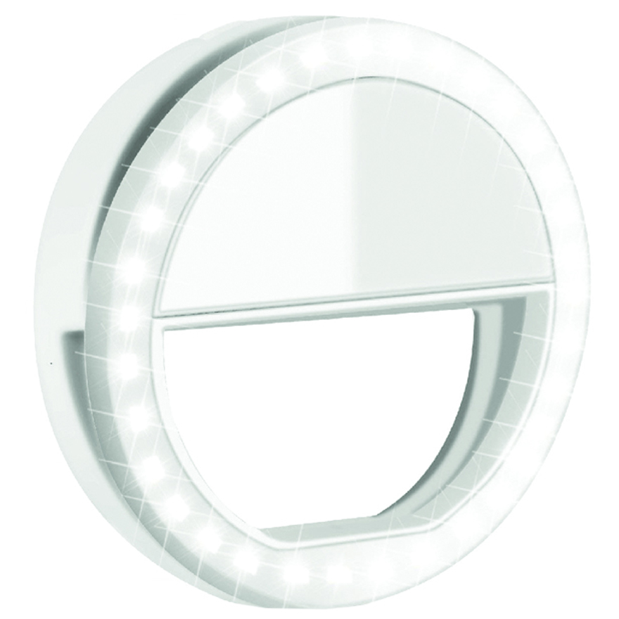 Selfie Ring Light - LED ring for photos, white