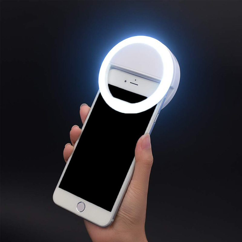Selfie Ring Light - LED ring for photos, white