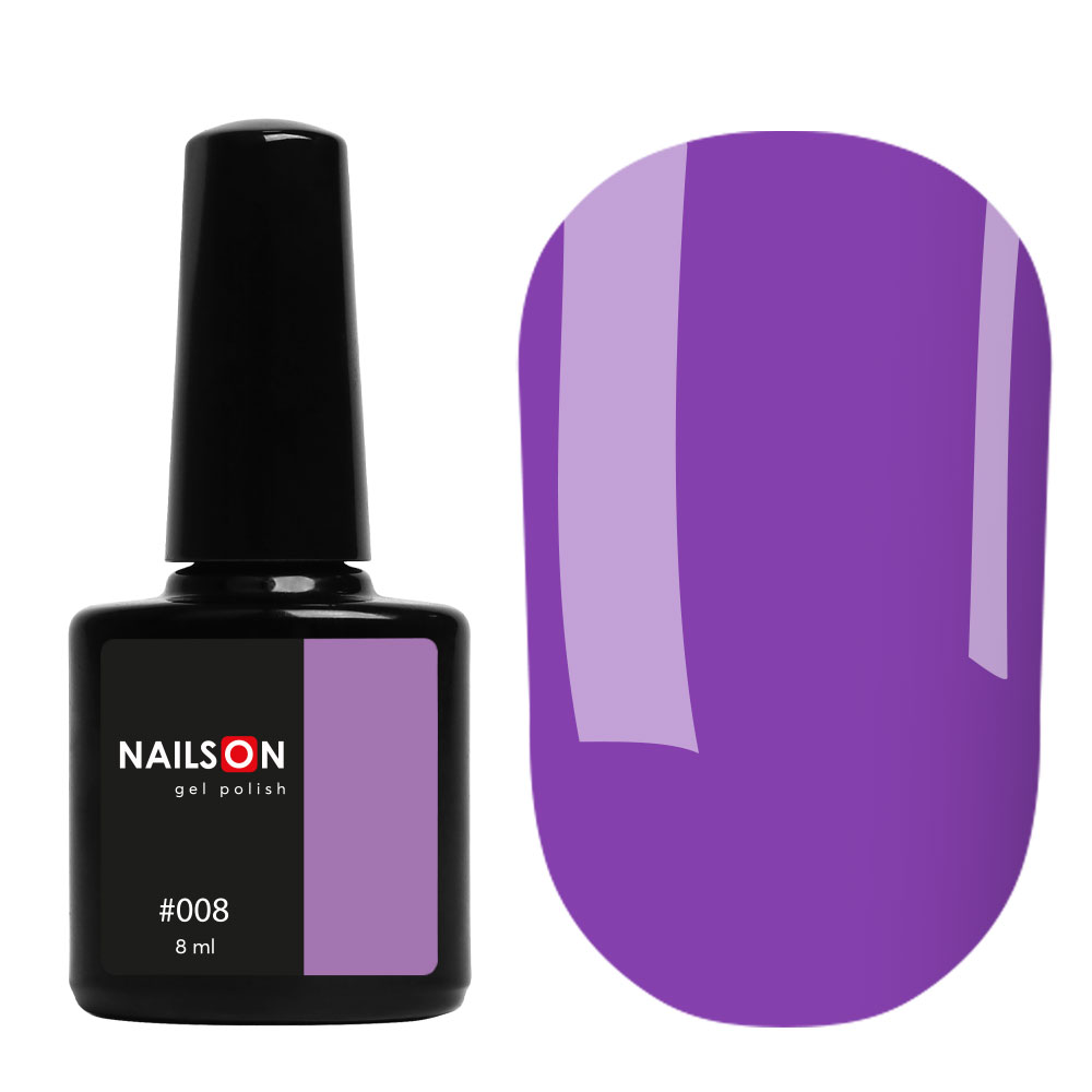 Gel polish NailsOn 008 (purple), 8 ml