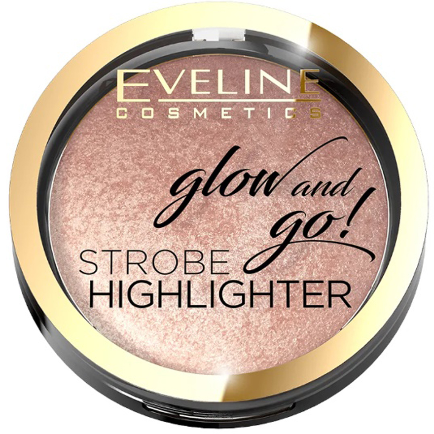 EVELINE COSMETICS GLOW AND GO! 02-Gentle gold - Baked face highlighter, 8.5 g EVELINE COSMETICS GLOW AND GO! 02-Gentle gold - Baked face highlighter, 8.5 g