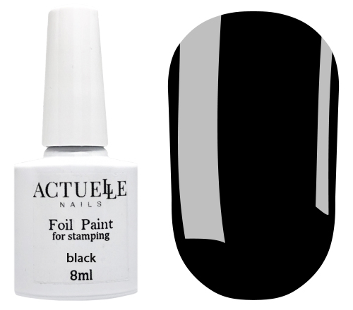 Actuelle Nails Cast Effect Paint, Black, 8 ml