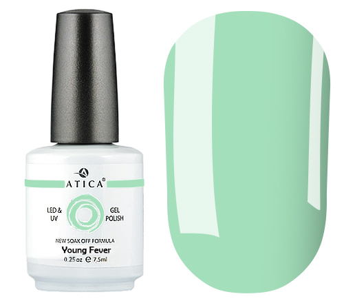 Gel varnish Atica Young Fever GPM52 (light green, enamel), 7.5 ml