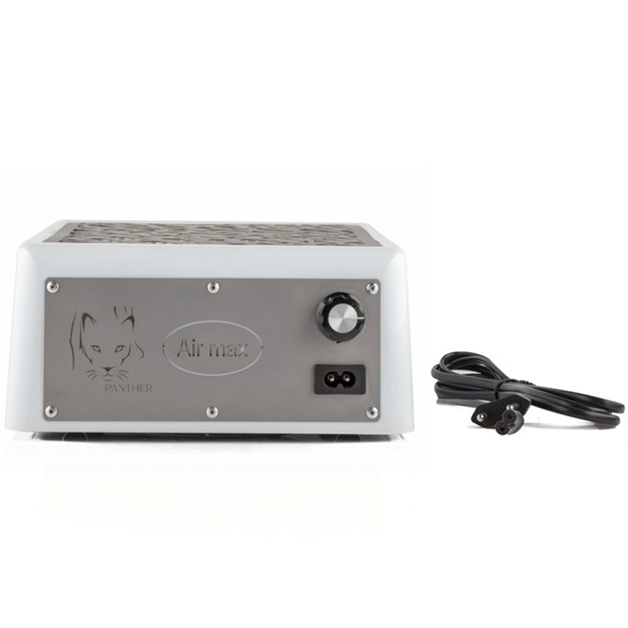AIR MAX Manicure extractor hood Panther '24, 220V, white with steel panel (24 months warranty)