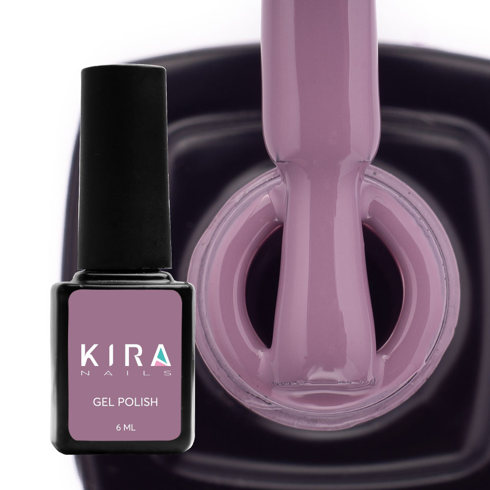 Kira Nails gel-varnish No. 115 (lilac-beige, enamel), 6 ml