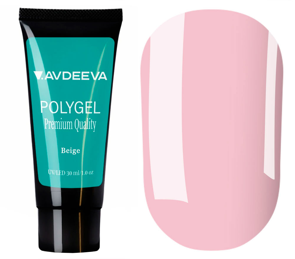 Victoria Avdeeva Гель для ногтей Polygel Beige, 30 мл