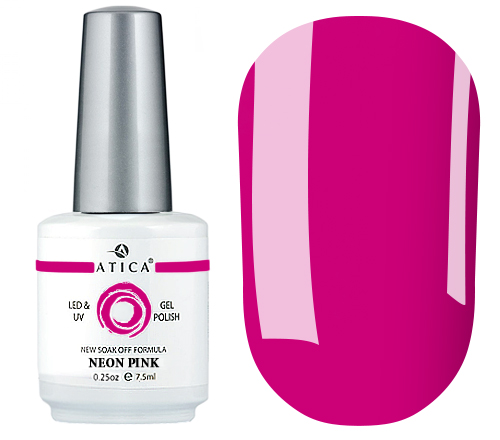 Atica NeonPink GPM145 gel varnish (poisonous pink, neon), 7.5 ml
