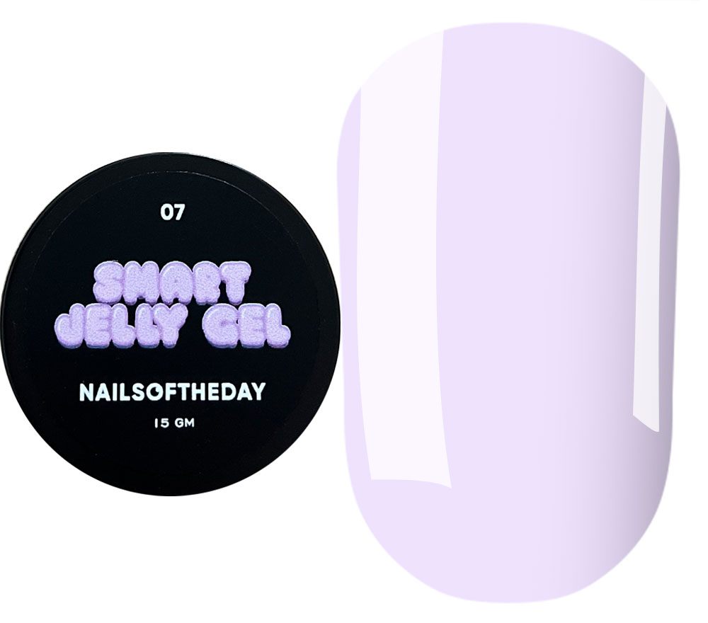 Nails Of The Day Nail gel Smart Jelly gel No. 07 (soft purple), 15 ml