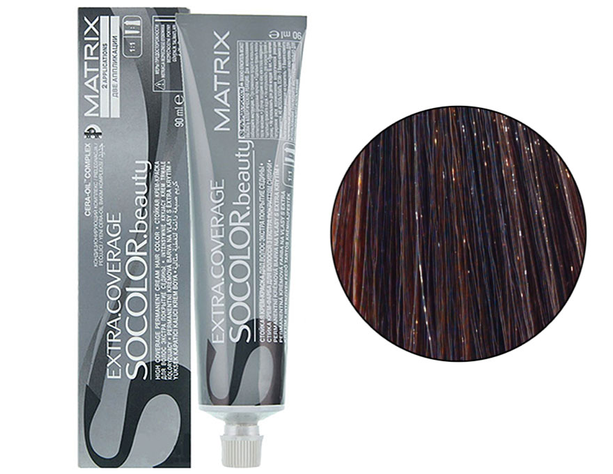 Крем-краска для волос Matrix So Color Extra Coverage 506N (506.0) темный блондин, для седых волос, 90 мл