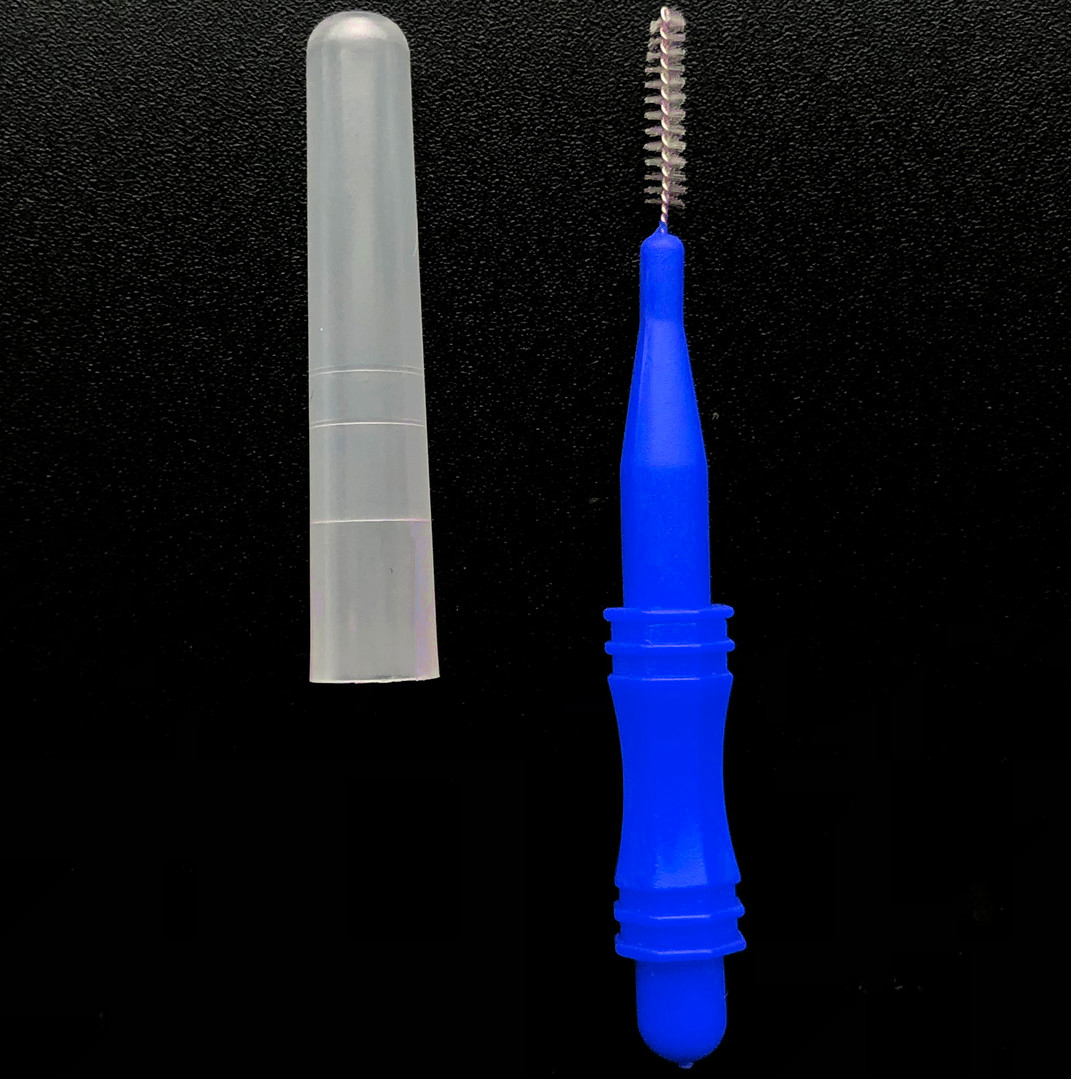 Baby Brush (blue) - Brush for eyelashes and eyebrows, 1 pc.