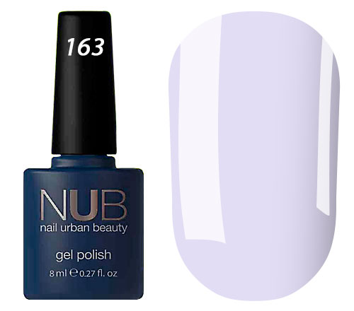 NUB 163 Flavor OF Freesias gel varnish (lavender, enamel), 8 ml