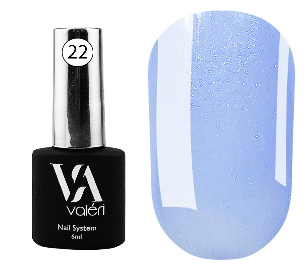 Valeri Nail base French Base 022 (cornflower blue with silver micro-shine), 6 ml Valeri Nail base French Base 022 (cornflower blue with silver micro-shine), 6 ml