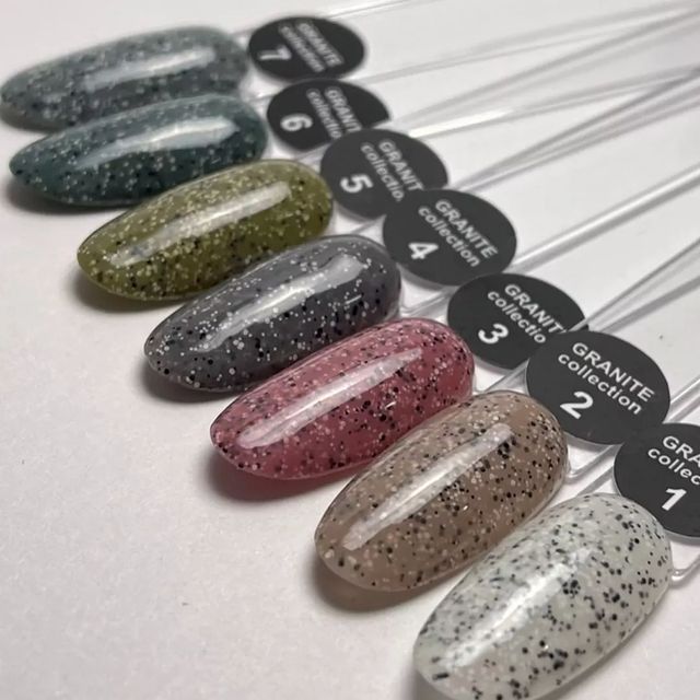 Гель-лак OXXI GRANITE №06 (пастельный, светло-зеленый, крошка), 10 мл Гель-лак OXXI GRANITE №06 (пастельный, светло-зеленый, крошка), 10 мл
