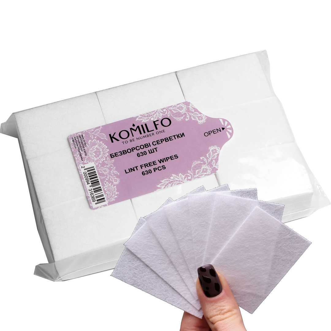 Komilfo lint-free serverets, 630 pcs