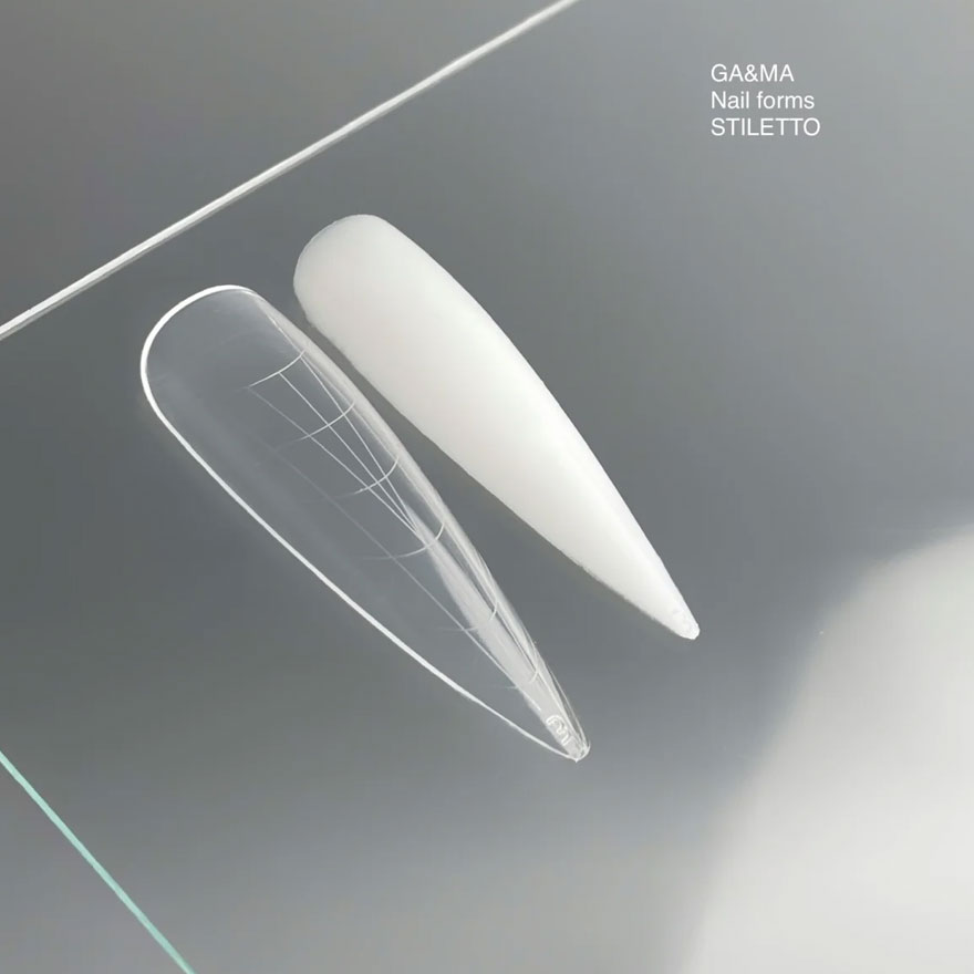 Ga&Ma Верхні форми Nails forms Stiletto collaboration with