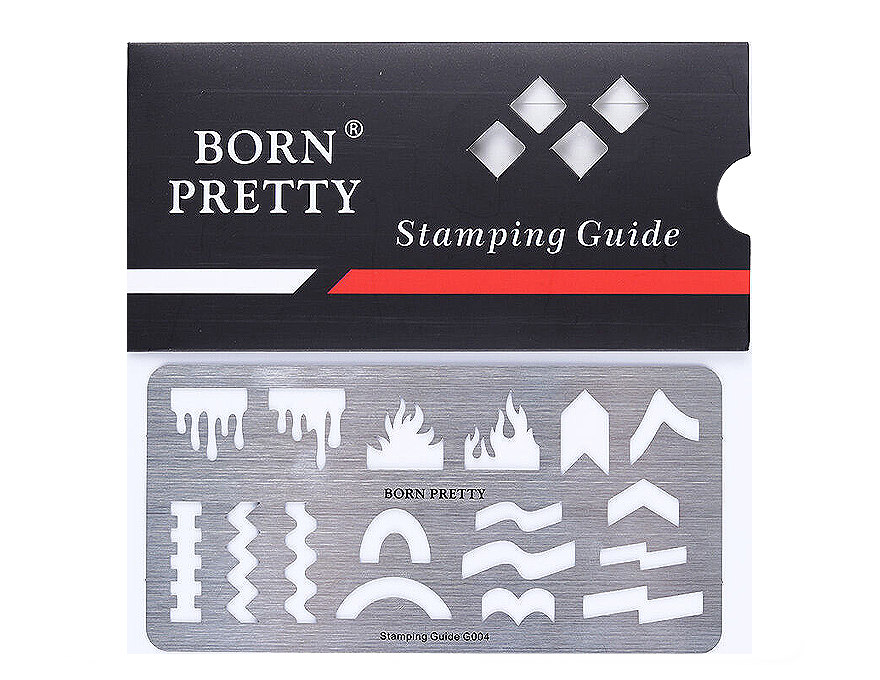 Born Pretty Stamping Stencil Plate Stamping Guide G004