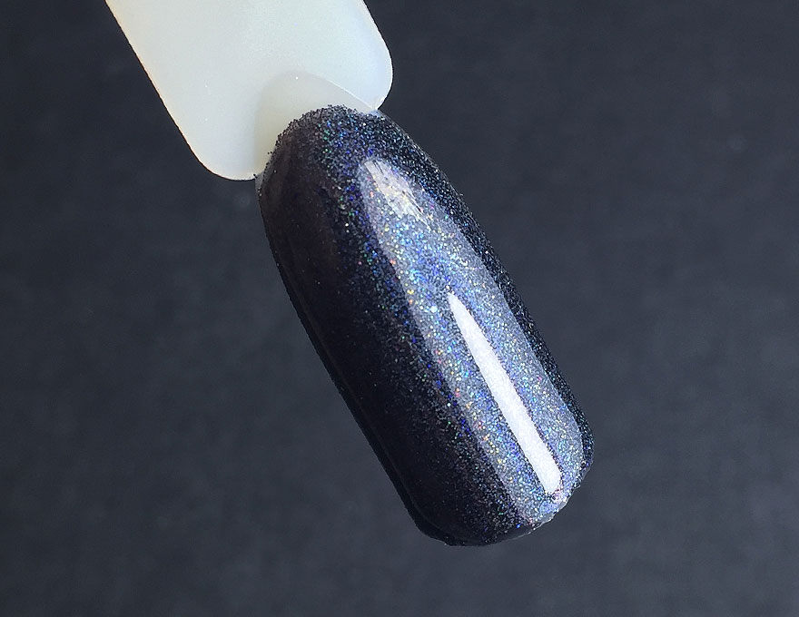 Komilfo spangles 001, size 0.1 mm, (black, hologram), 2.5 g