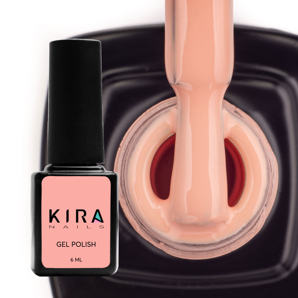 Kira Nails gel varnish No. 047 (muted, peach-beige, enamel), 6 ml