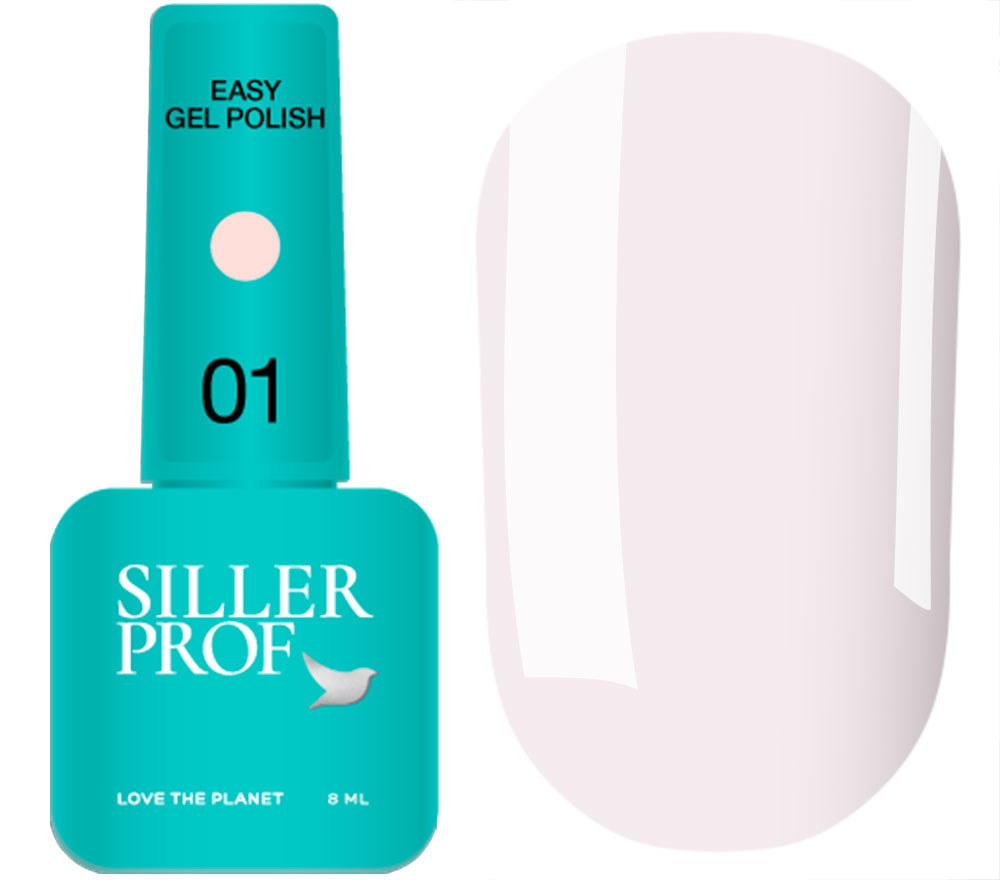 Siller One-step gel polish for nails One-step gel polish EASY #01, 8 ml