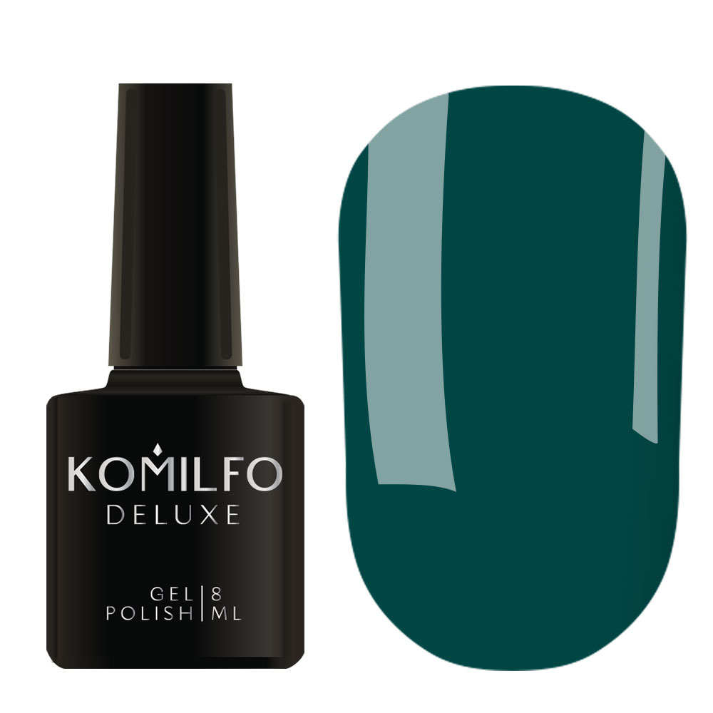 Gel varnish Komilfo DeLuxe Termo C003 (light brown, when heated - bright light green), 8 ml