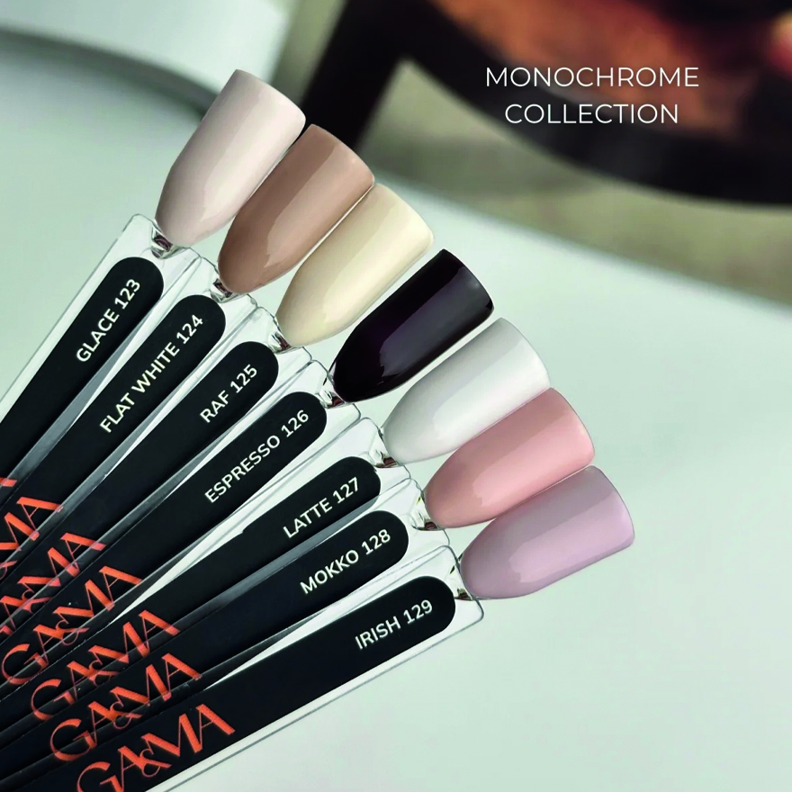 GA&MA Gel polish Monochrome collection 124 Flat white, 10 ml