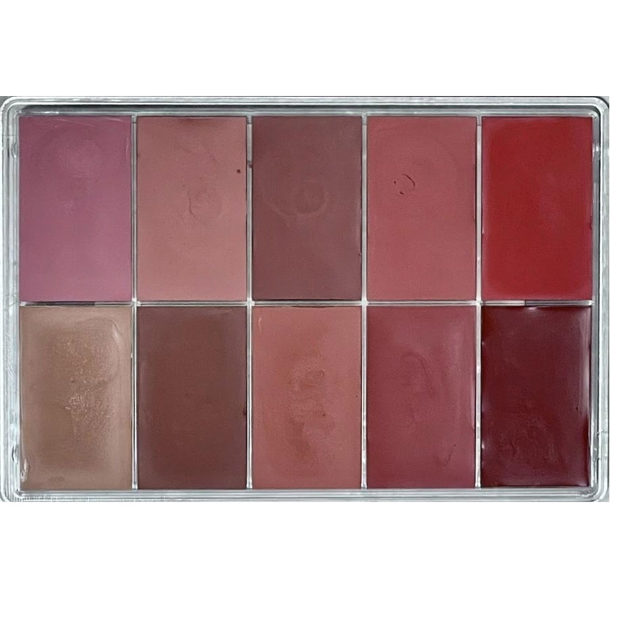 Maqpro Mini lipstick palette of 10 colors -U-08L, 15 ml
