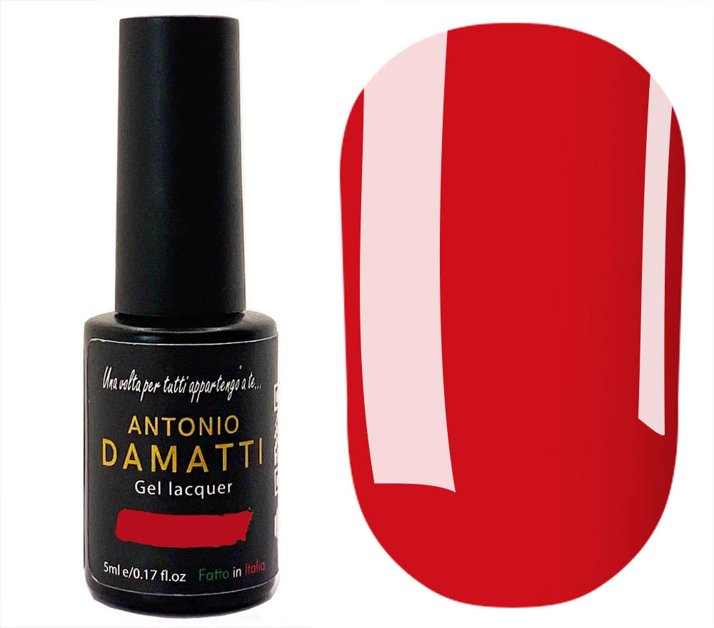 Гель-лак Antonio Damatti №058 (королевский красный, эмаль), 5 мл